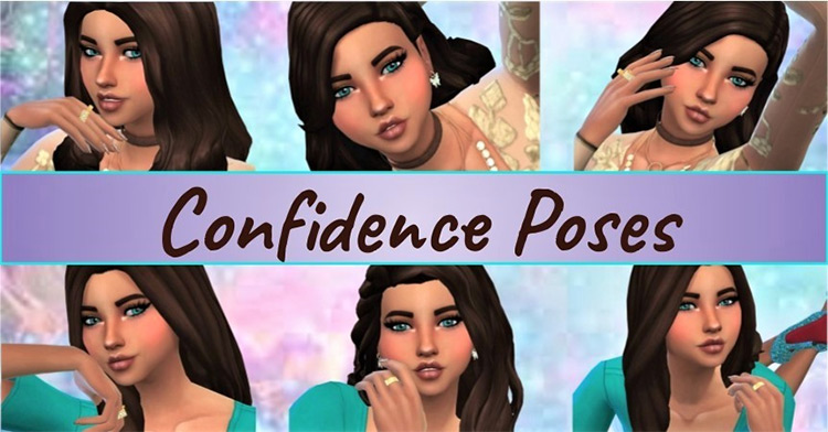 Sims 4 Confidence (Closeup) Pose Pack
