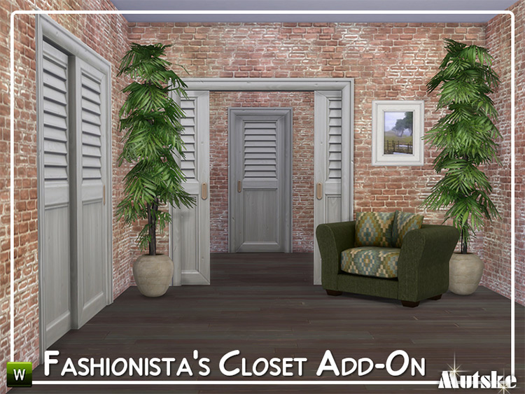 Fashionista Closet Add-On Set / Sims 4 CC