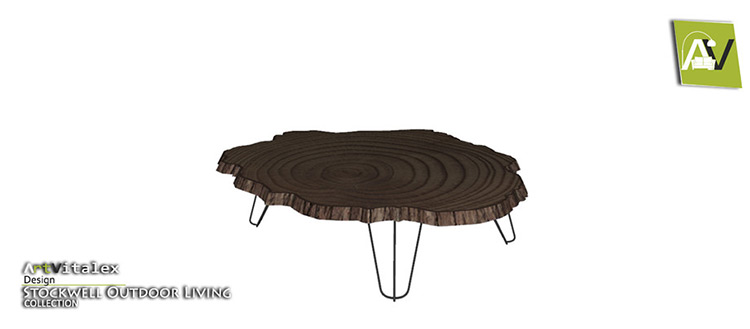 Wood Slab Coffee Table CC