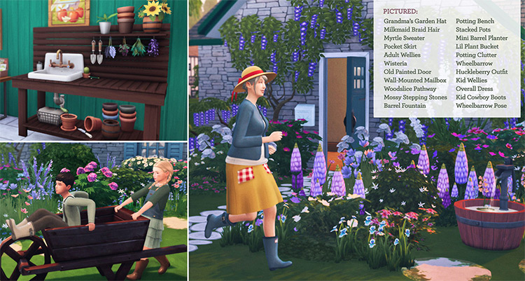 Cottage Garden Stuff for Sims 4