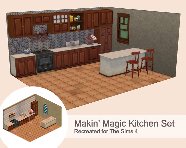 Makin’ Magic Kitchen Set / TS4 CC