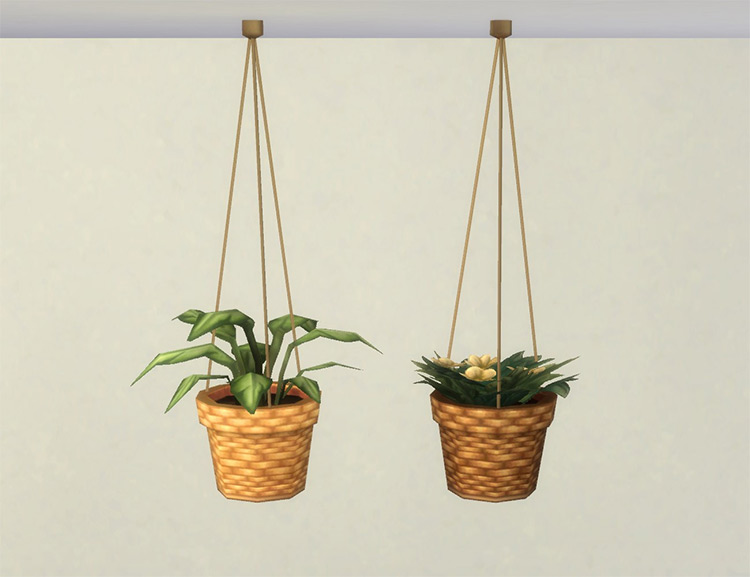 Modular Hanging Plants / Sims 4 CC