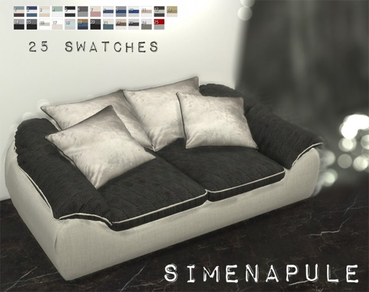 Ramea Sofa Custom Content for Sims 4