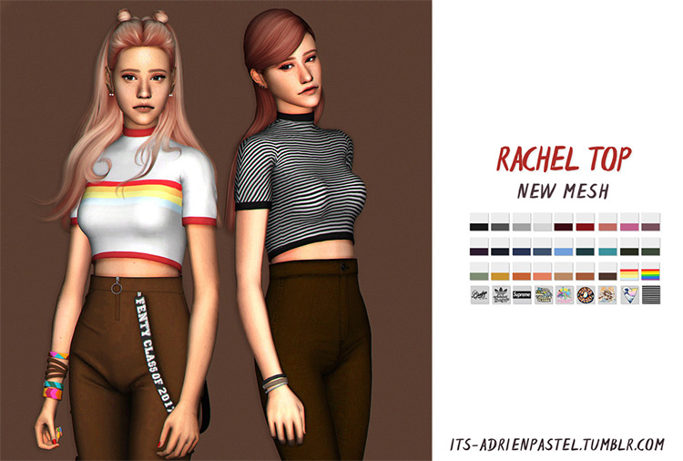 Rachel Top - Sims 4 CC