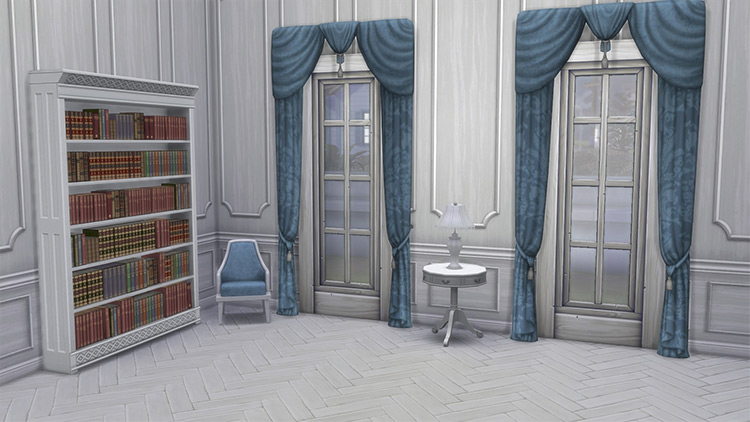 Federal Curtains From TS3 into TS4 CC