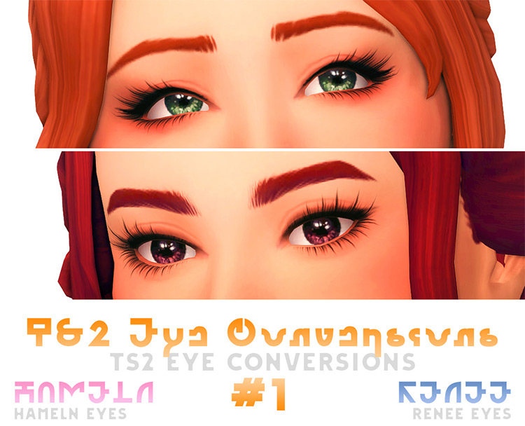 Hameln & Renee Eyes by Mei Sims 4 CC