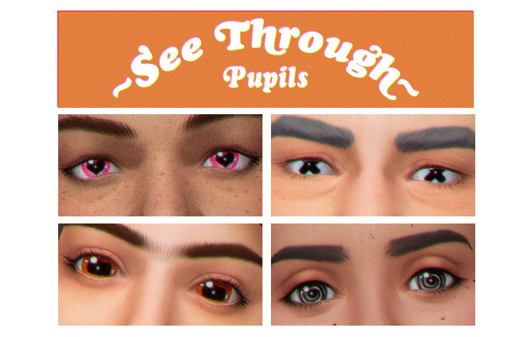 See-Through Pupils by Simulation Cowboy Sims 4 CC