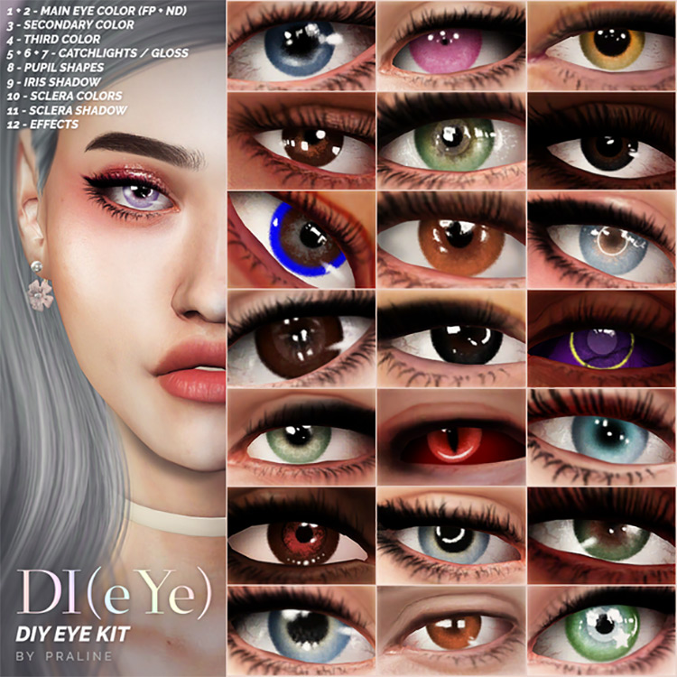 DI(eye) – DIY Eye Kit by Pralinesims Sims 4 CC