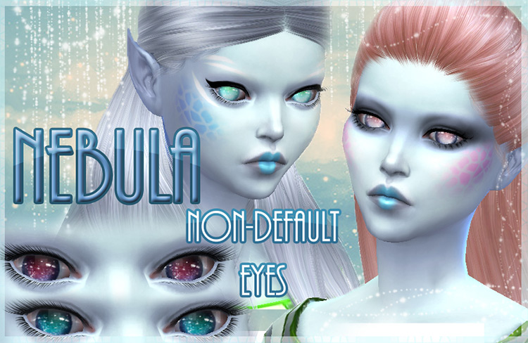 Nebula – 10 Non-Default Alien Eyes by kellyhb5 TS4 CC