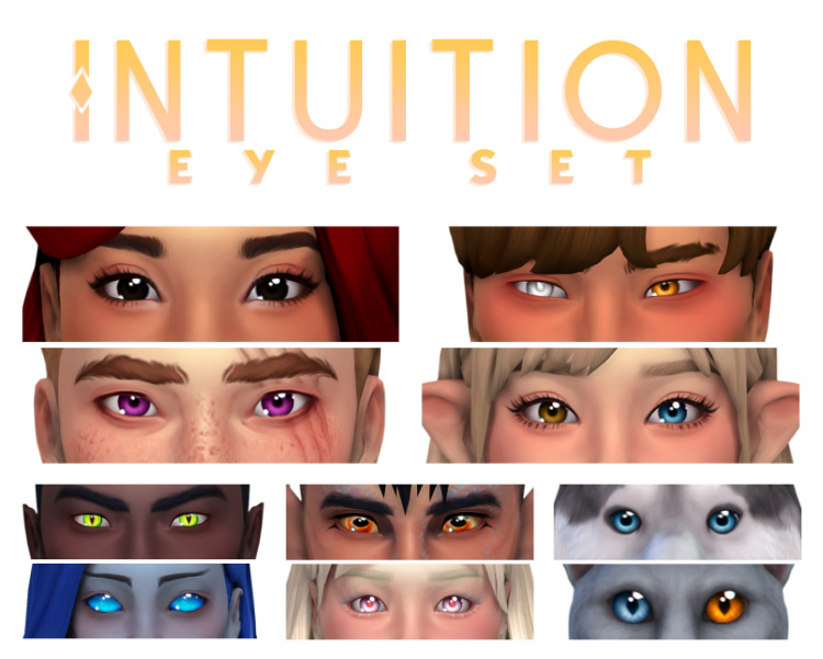 Intuition Eye Set by Simandy for Sims 4