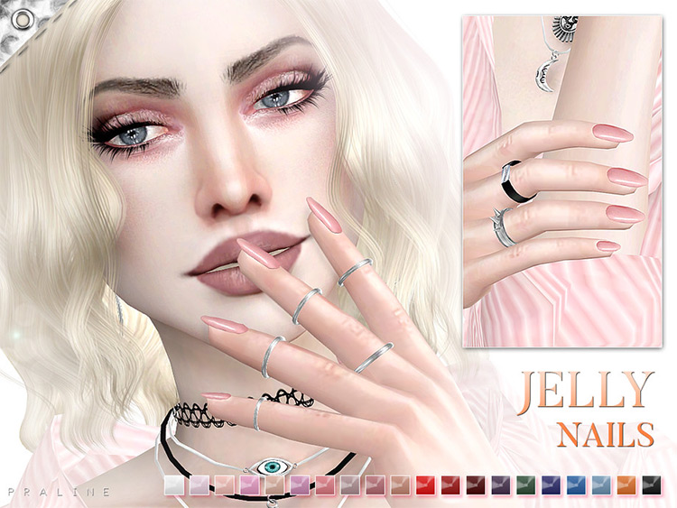 Jelly Nails CC for The Sims 4