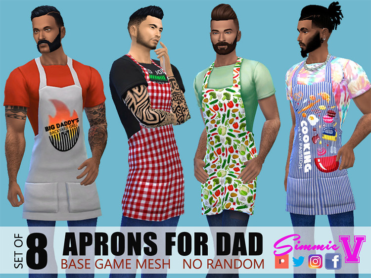 Aprons for Dad / Sims 4 CC