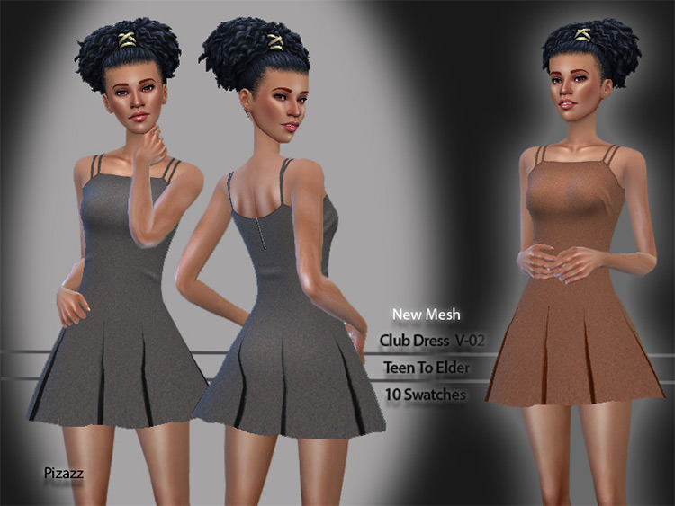 Club dancing dress / Sims 4 CC