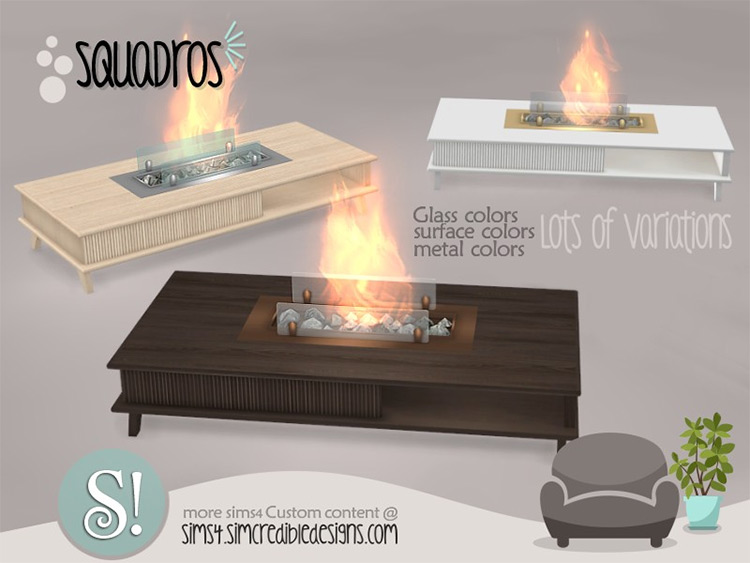 Squadros Fireplace CC - Sims 4