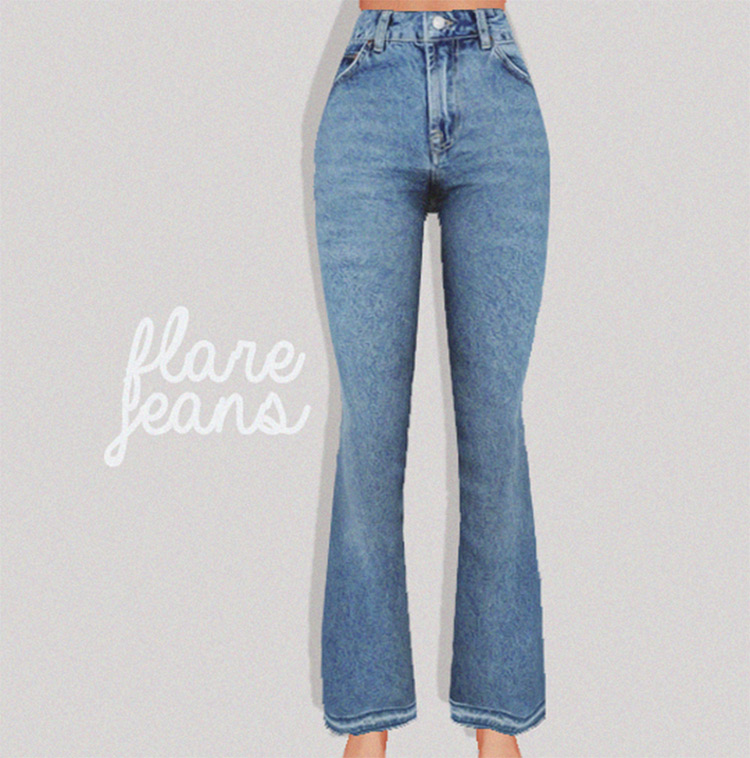 Styled Flare Jeans CC for TS4