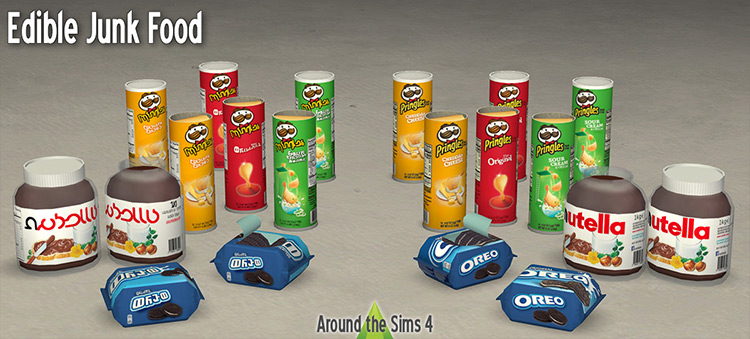 Edible Junk Food Sims 4 mod screenshot