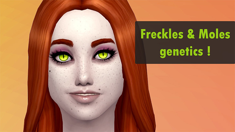 Moles & Freckles Genetics Sims 4 mod