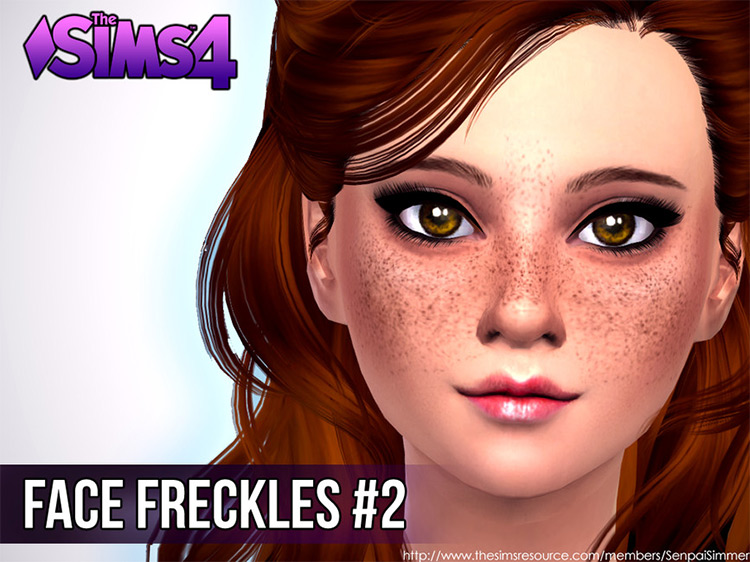 Face Freckles #2 mod for Sims 4