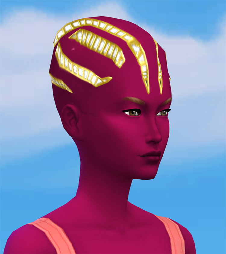 Strange Alien Cyber-Head by Zaneida & The Sims 4 screenshot