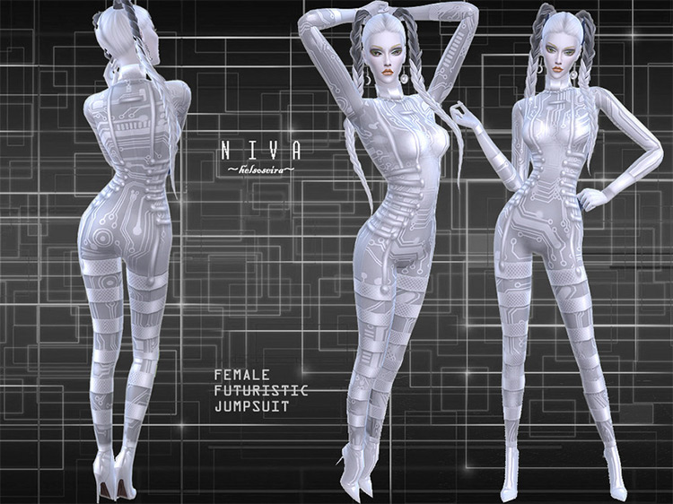 [FIXED!] NIVA – Jumpsuit by Helsoseira Sims 4 CC