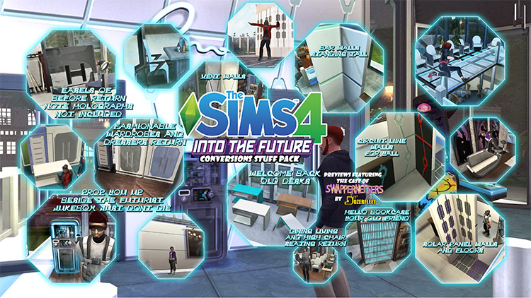 The Sims 4 Into the Future Conversions Stuff Pack by BulldozerIvan TS4 CC