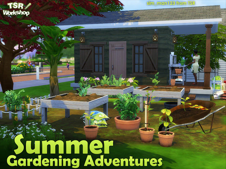 Summer Gardening Adventures Sims 4 CC