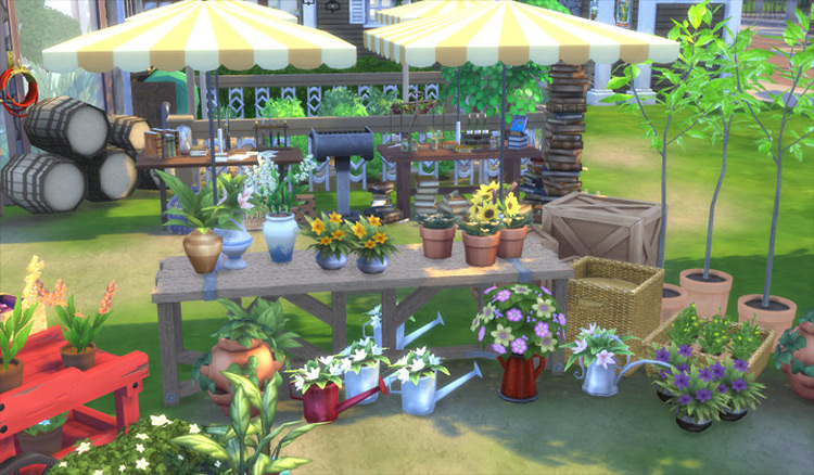 Greenhouse Set Part 2 and Part 3 Sims 4 CC