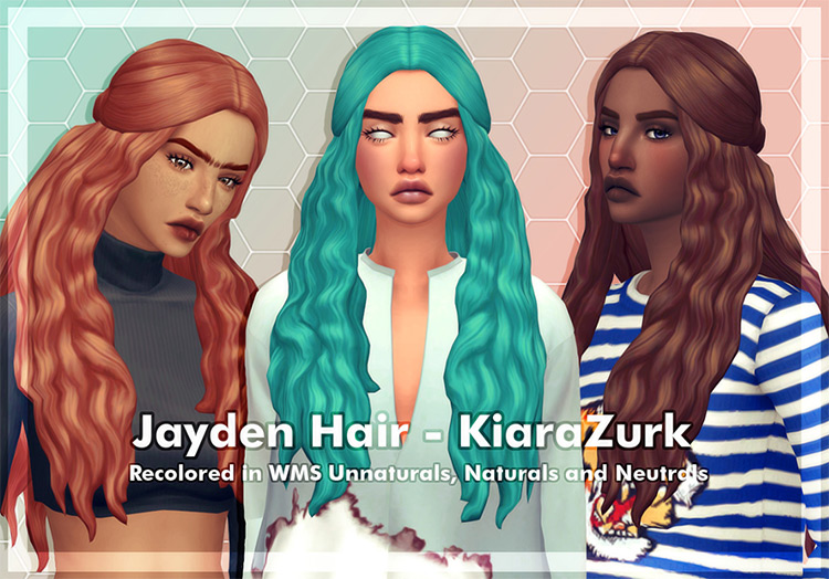 Jayden Hair from the Sims 4
