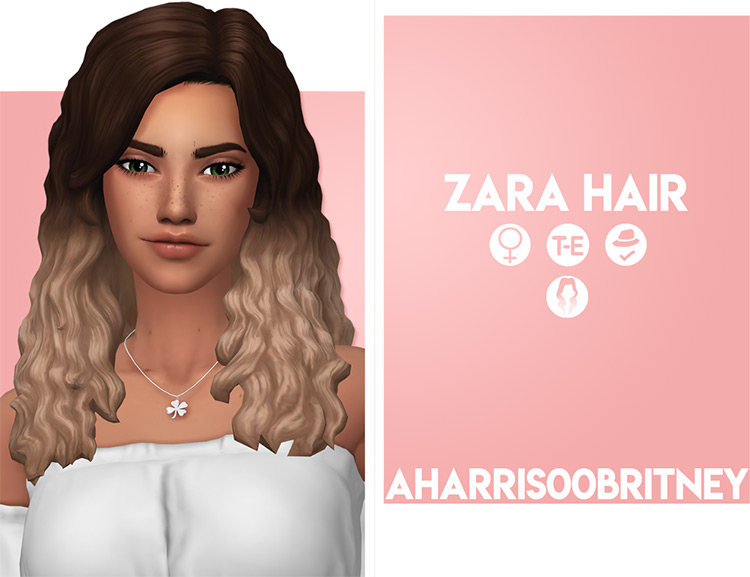 Zara Hair curly style CC