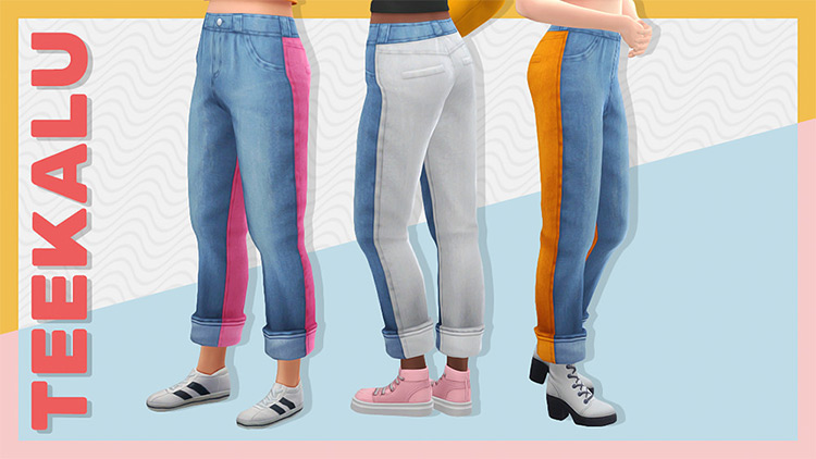 Duotone Jeans CC for The Sims 4