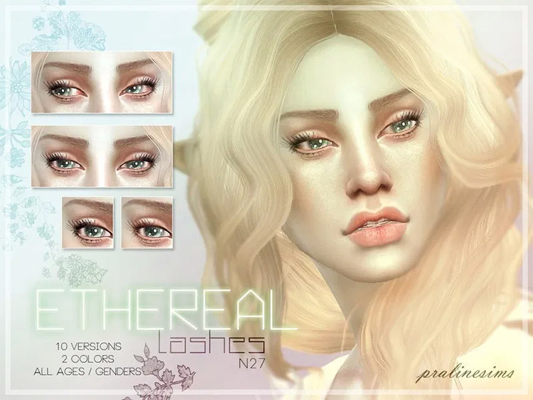 Ethereal Lashes Sims4 CC preview
