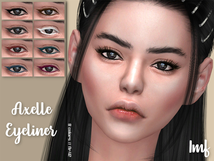 IzzieMcFire’s AMF Axelle Eyeliner N.2 for Sims 4