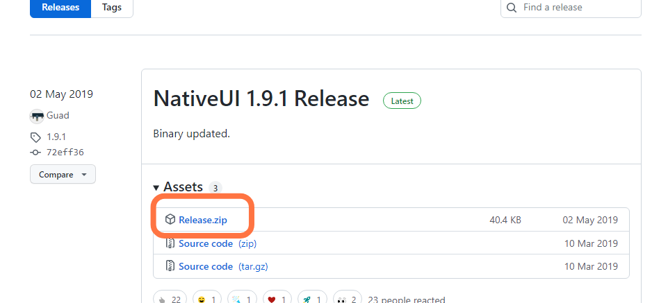 Then download "NativeUI" file from this link "https://github.com/Guad/NativeUI/releases" by clicking on Release.zip file.