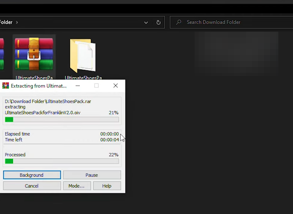 And then extract the downloaded file.