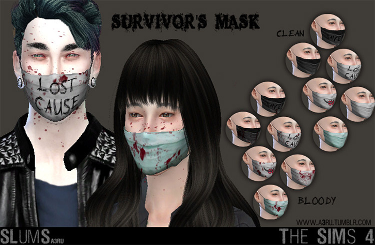Survivors Mask CC for The Sims 4