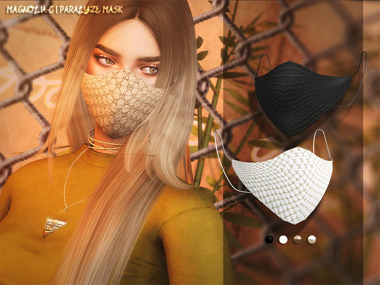 Paralyze Mask Vuitton-style CC for The Sims 4