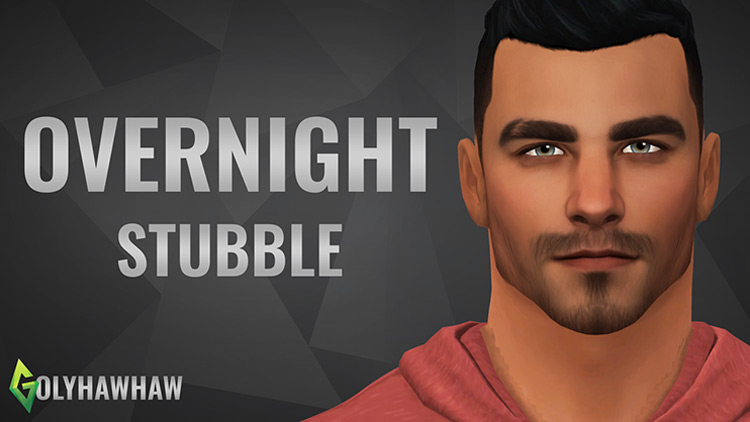 Overnight Stubble Sims 4 CC