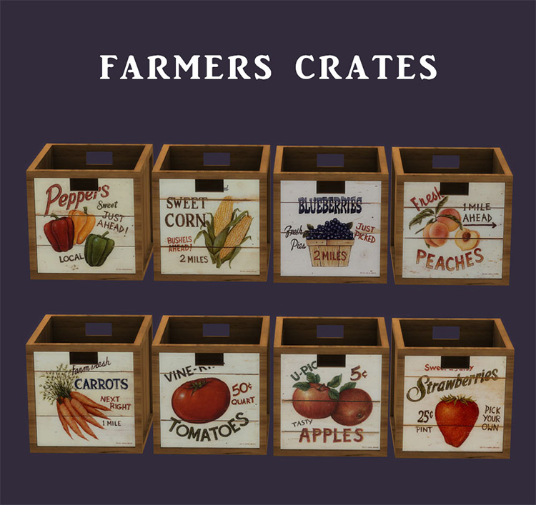 Farmers Crates / Sims 4 CC