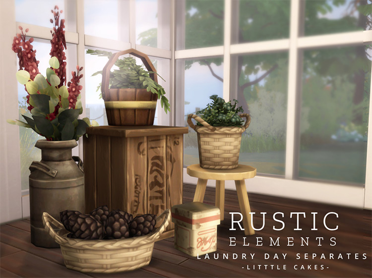 Rustic Elements CC for The Sims 4