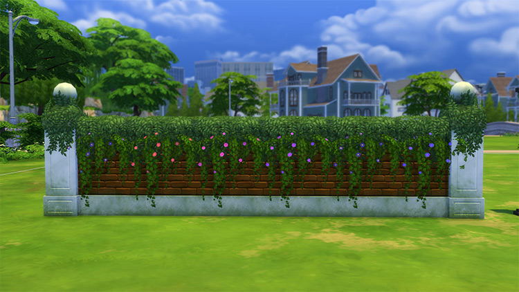 Vines for Fences Add-on for Sims 4