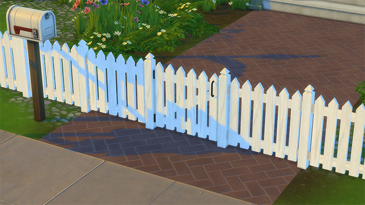 White Picket Fence CC for Sims 4