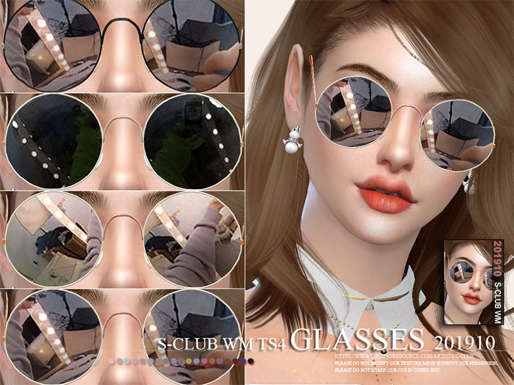 WM Glasses 201910 Sims 4 mod
