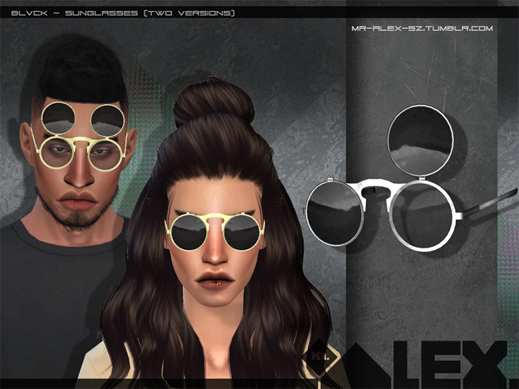 BLVCK Sunglasses mod for Sims 4