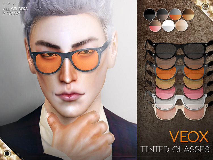 VEOX Tinted Glasses Sims 4 screenshot