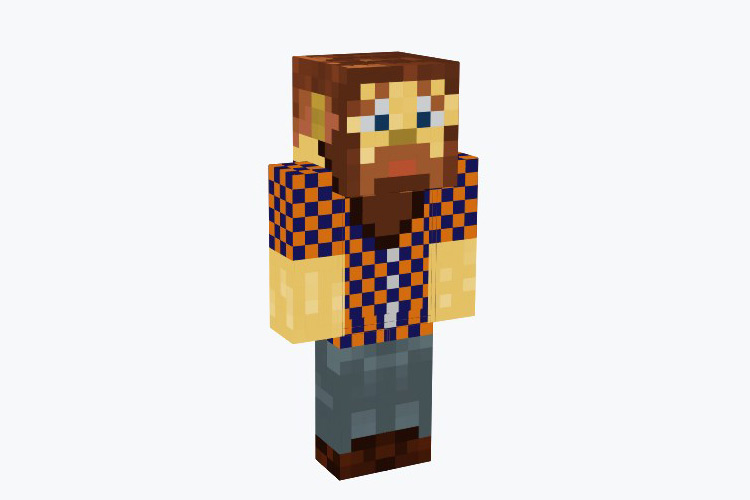 Bearded Hipster Skin For Minecraft
