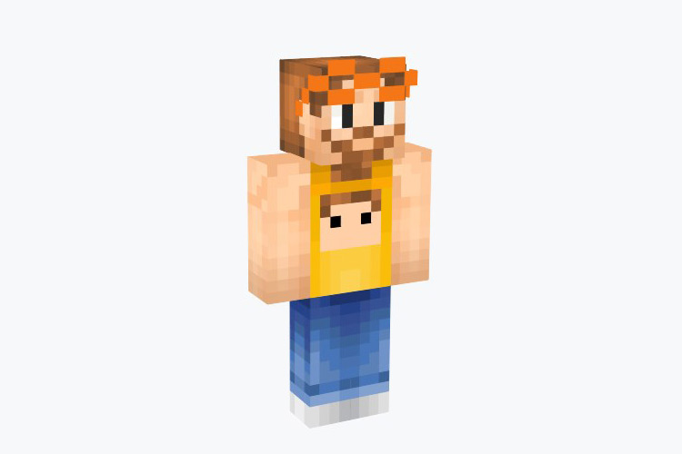 Hipster Morty Minecraft Skin