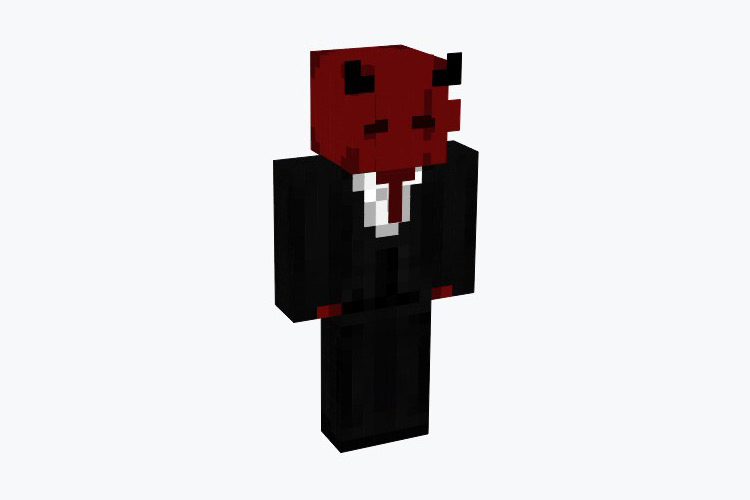 Basic Devil Skin (with horns) For Minecraft