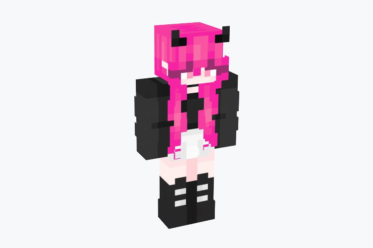 Deceivingly Sweet Horned Devil Minecraft Skin