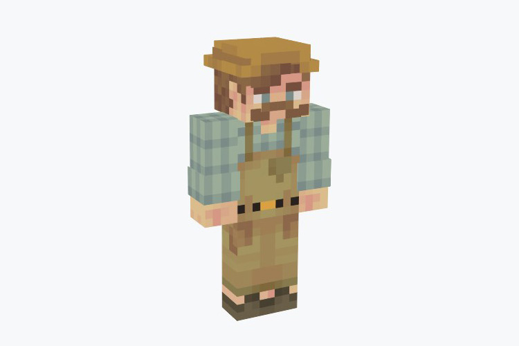 Farmstache Skin For Minecraft