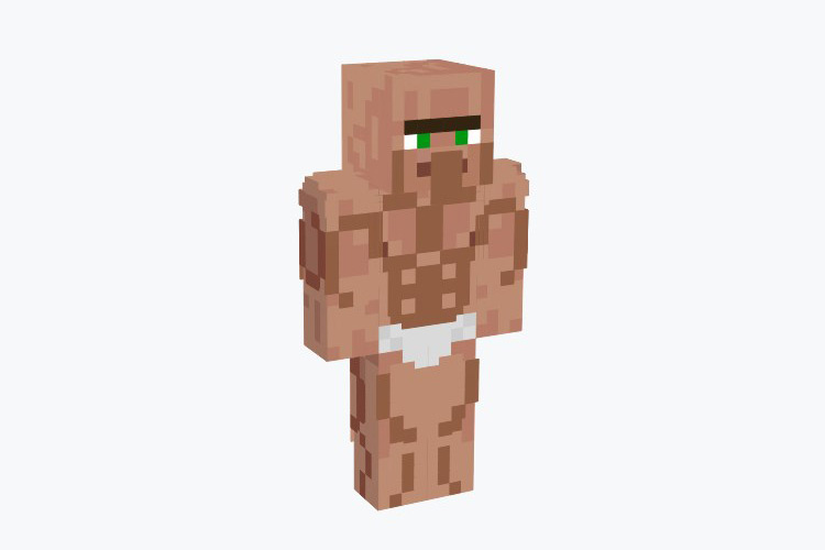 Swole Villager Minecraft Skin
